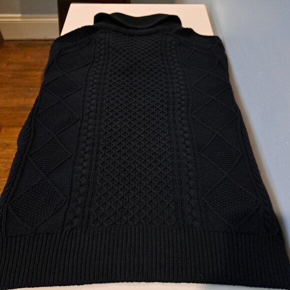 J. Crew Men's L 100% Cotton Cable Knit Cowl Neck Sweater Style 13528 - Picture 6 of 16